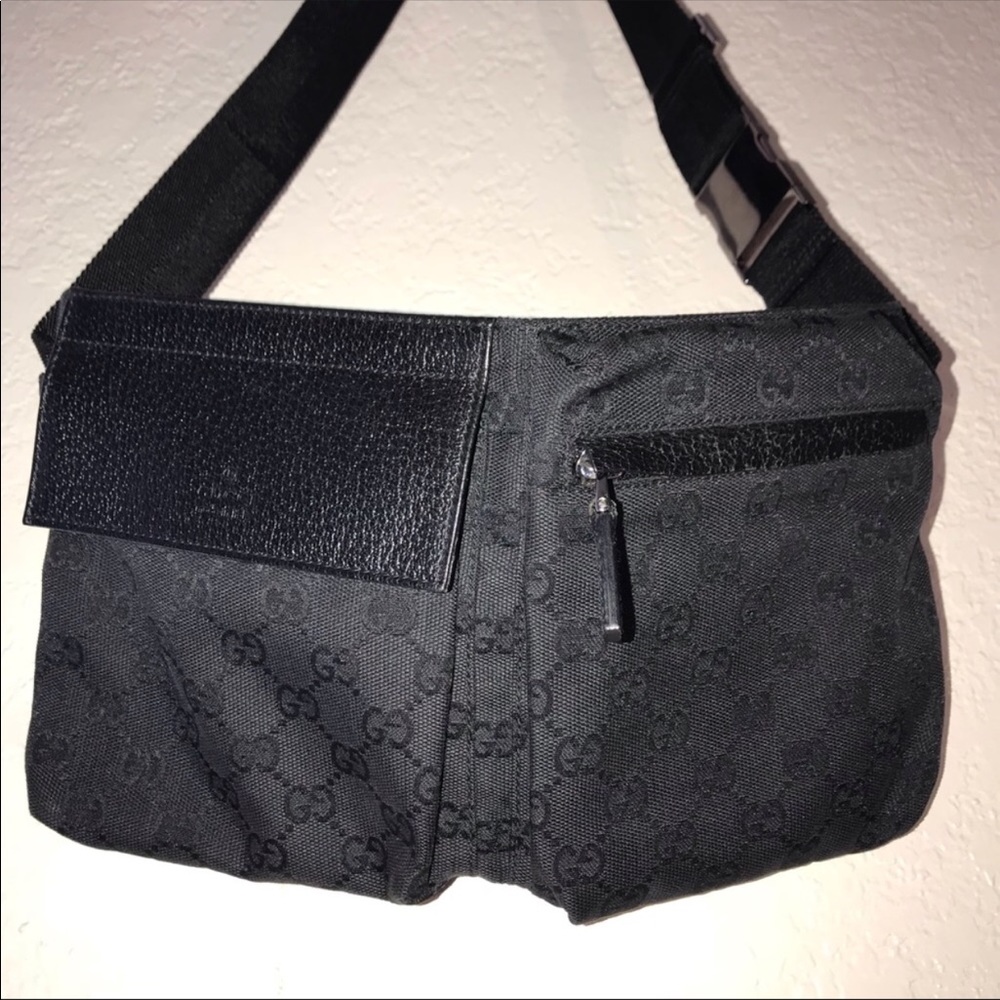 Gucci black Original GG Canvas Belt Bag